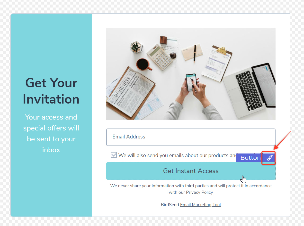 Birdsend - How to create a form