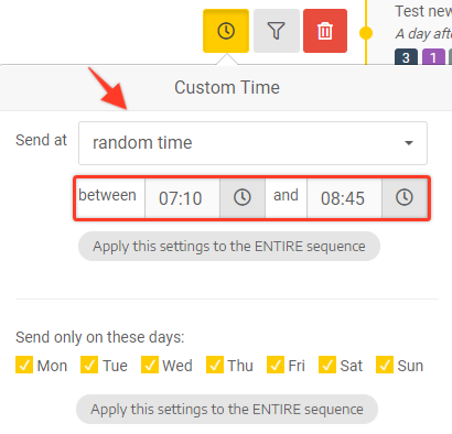 How to send sequence emails at specific custom time