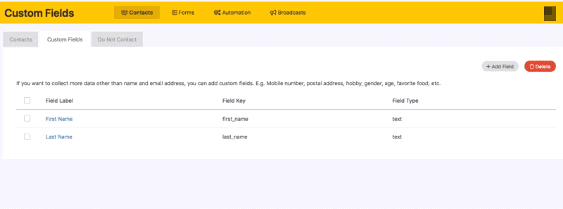 How to create a custom field