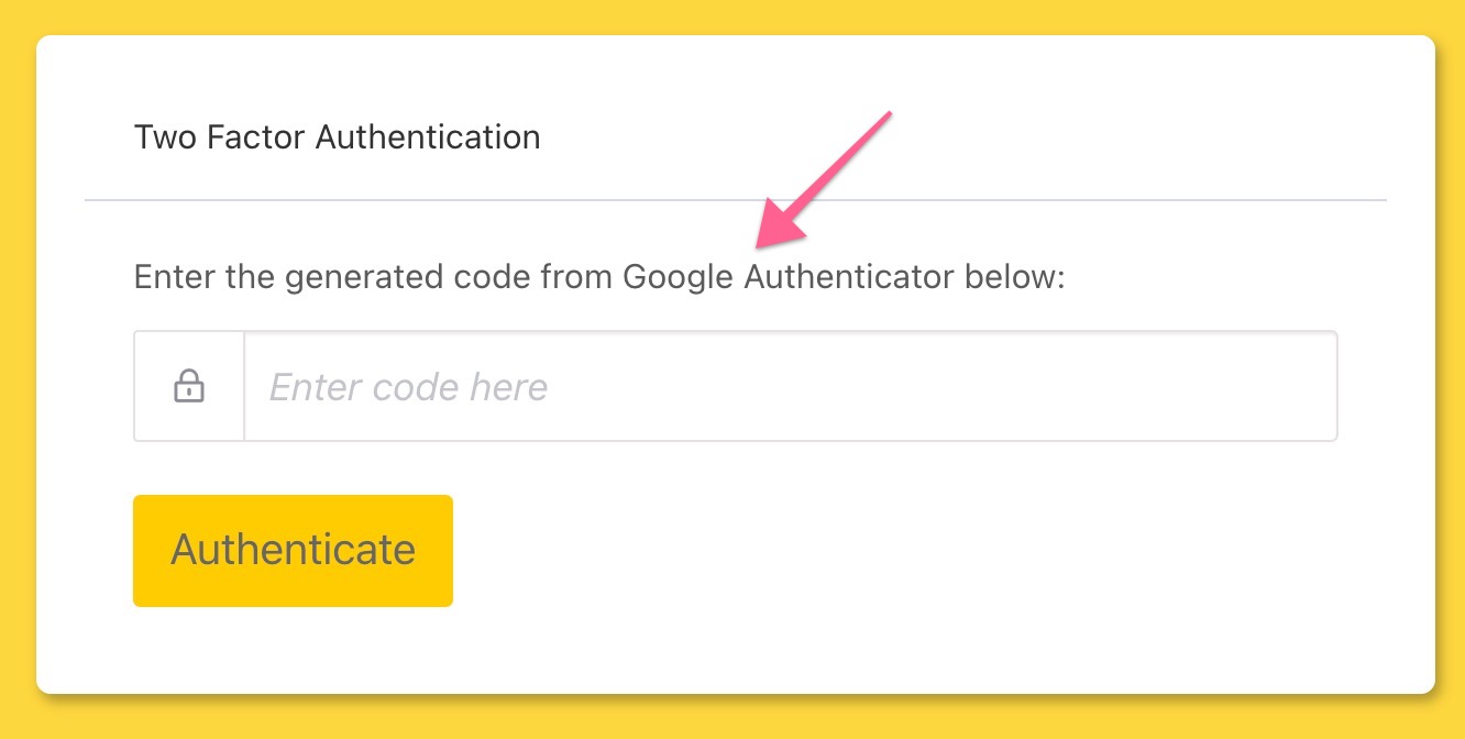 How to enable Two Factor Authentication (2FA)