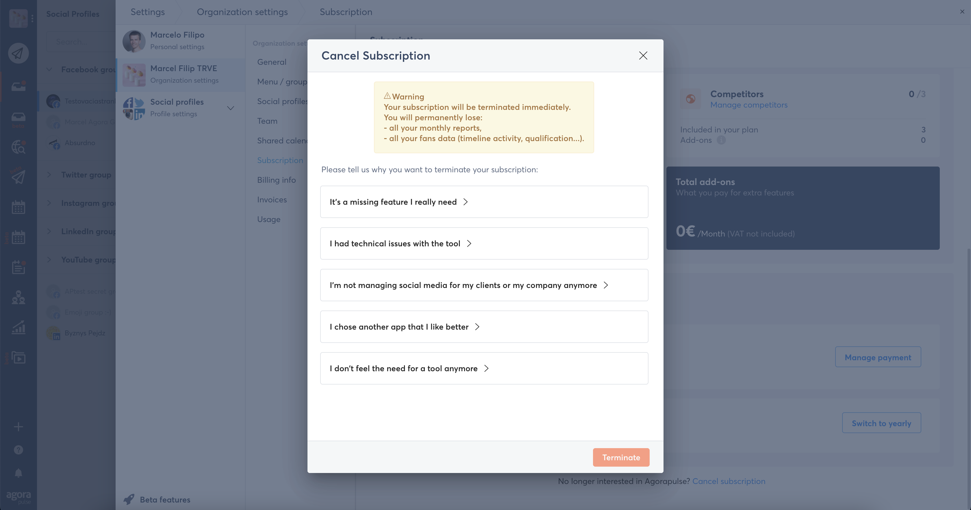 ¿Cómo cancelo mi suscripción?