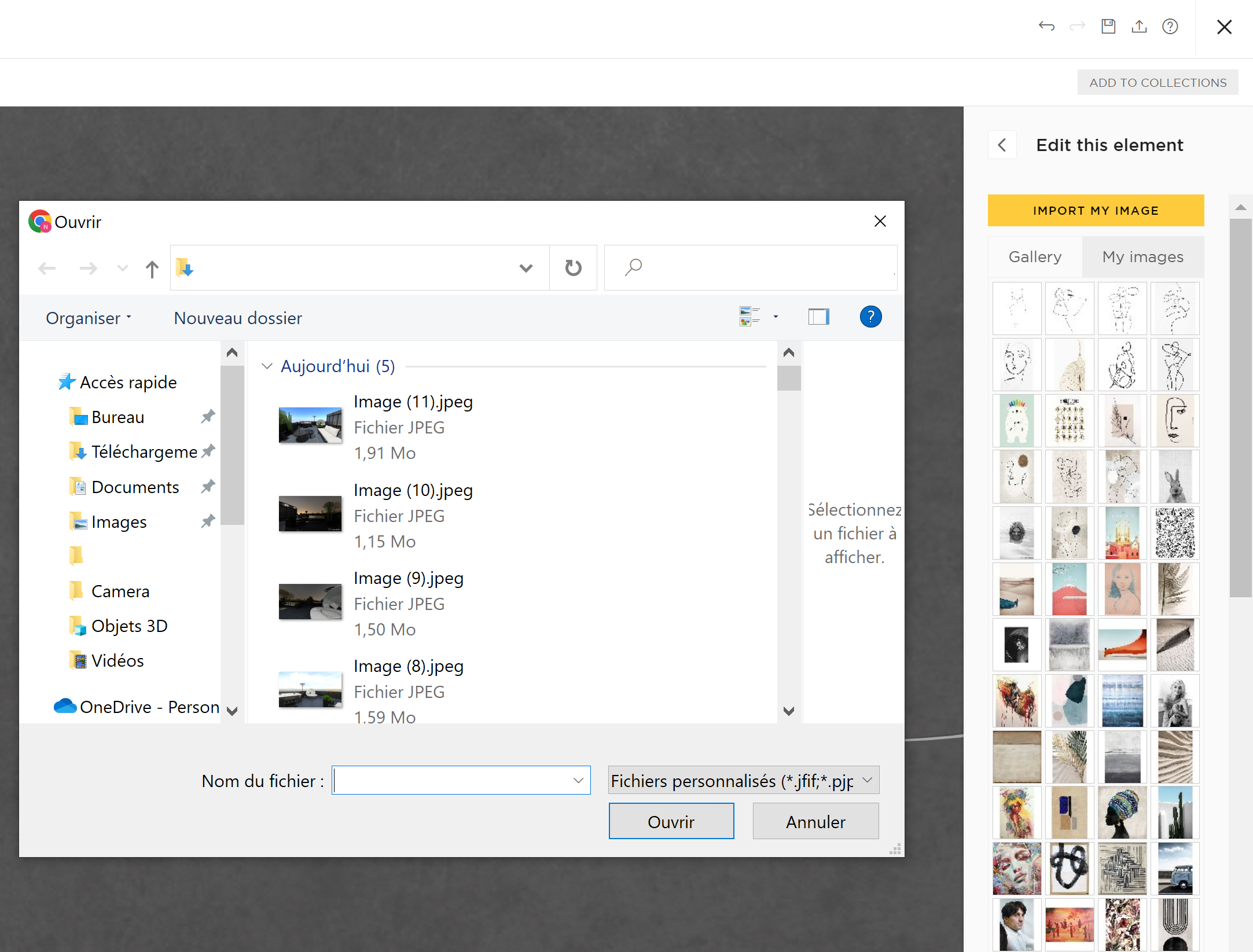 How to add a custom painting, import an image into 3D?