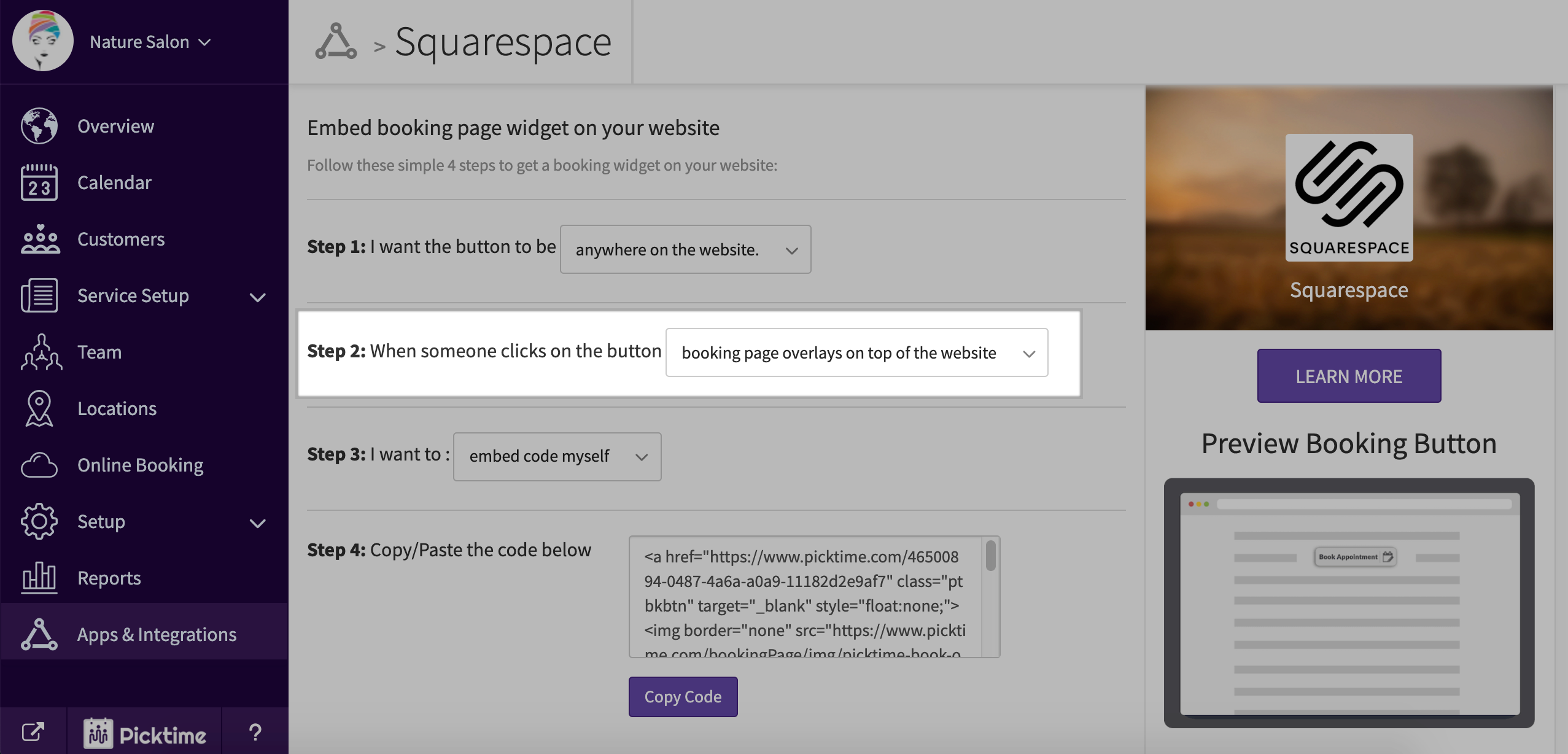 How To Integrate With Squarespace 
