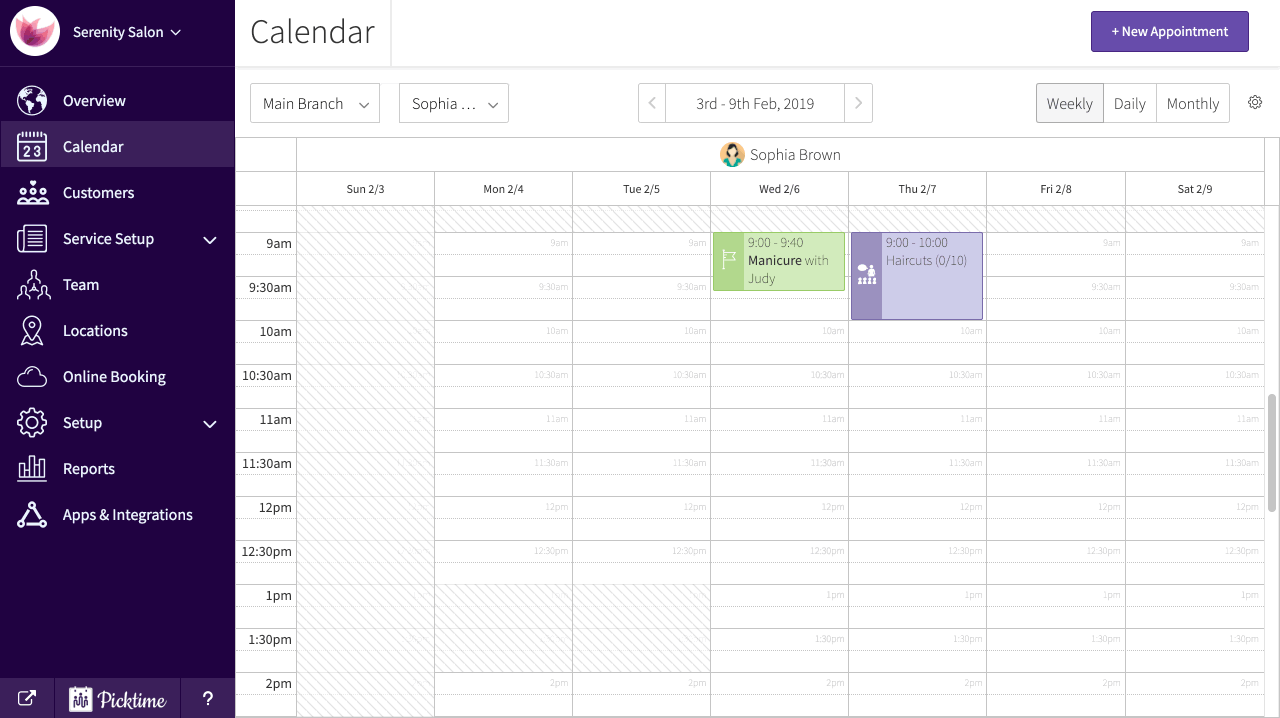 How to add class bookings to your Picktime Calendar?