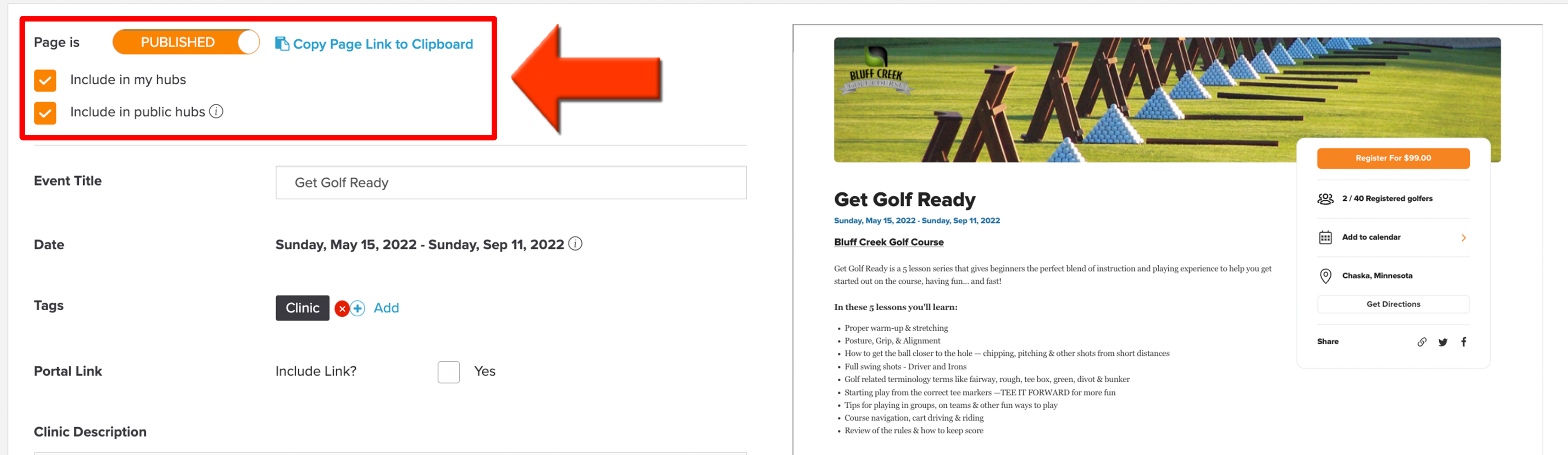 Aggregated Public Hubs (Association & Organizers Only)