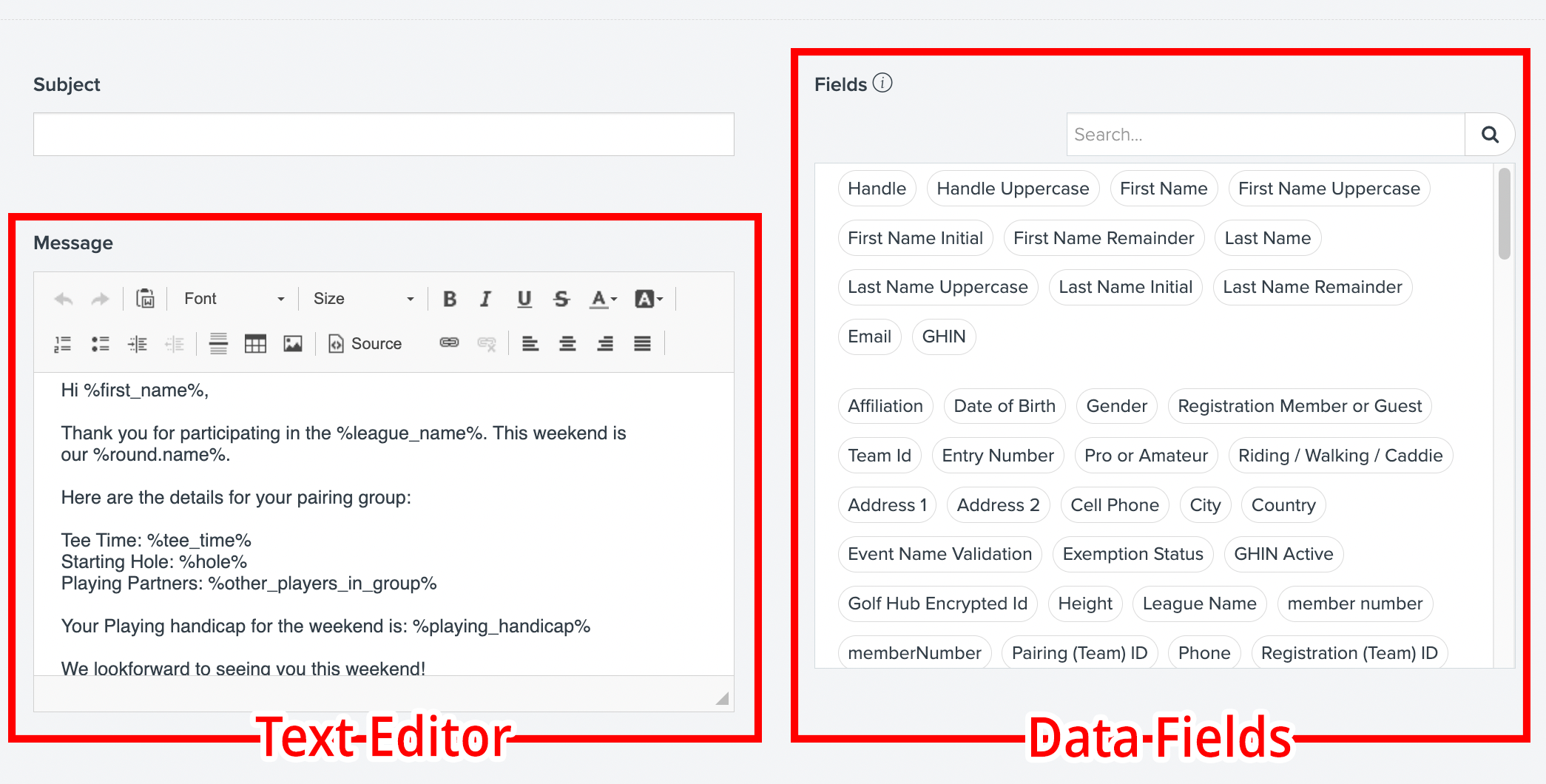 Data Email Example Sending Emails