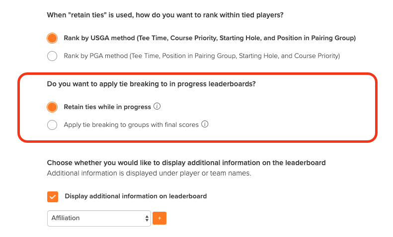 Golfgenius Are Ties Broken While The Leaderboard Is In Progress