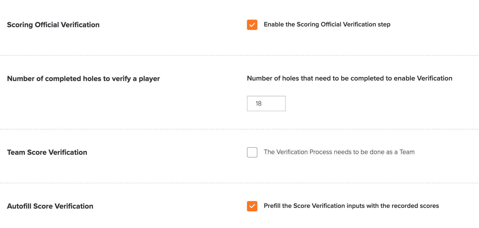 Double Score Verification