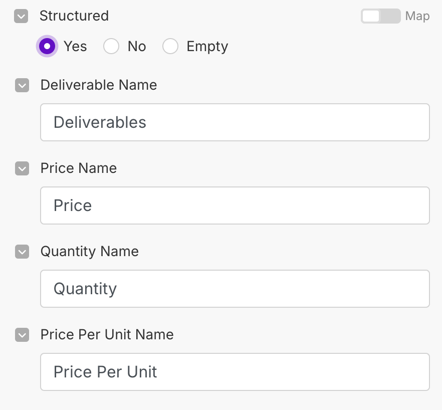 How to add dynamic Price Table via Make?