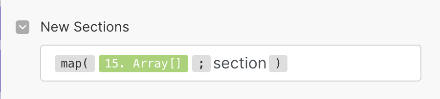 How to add a new section in Make?
