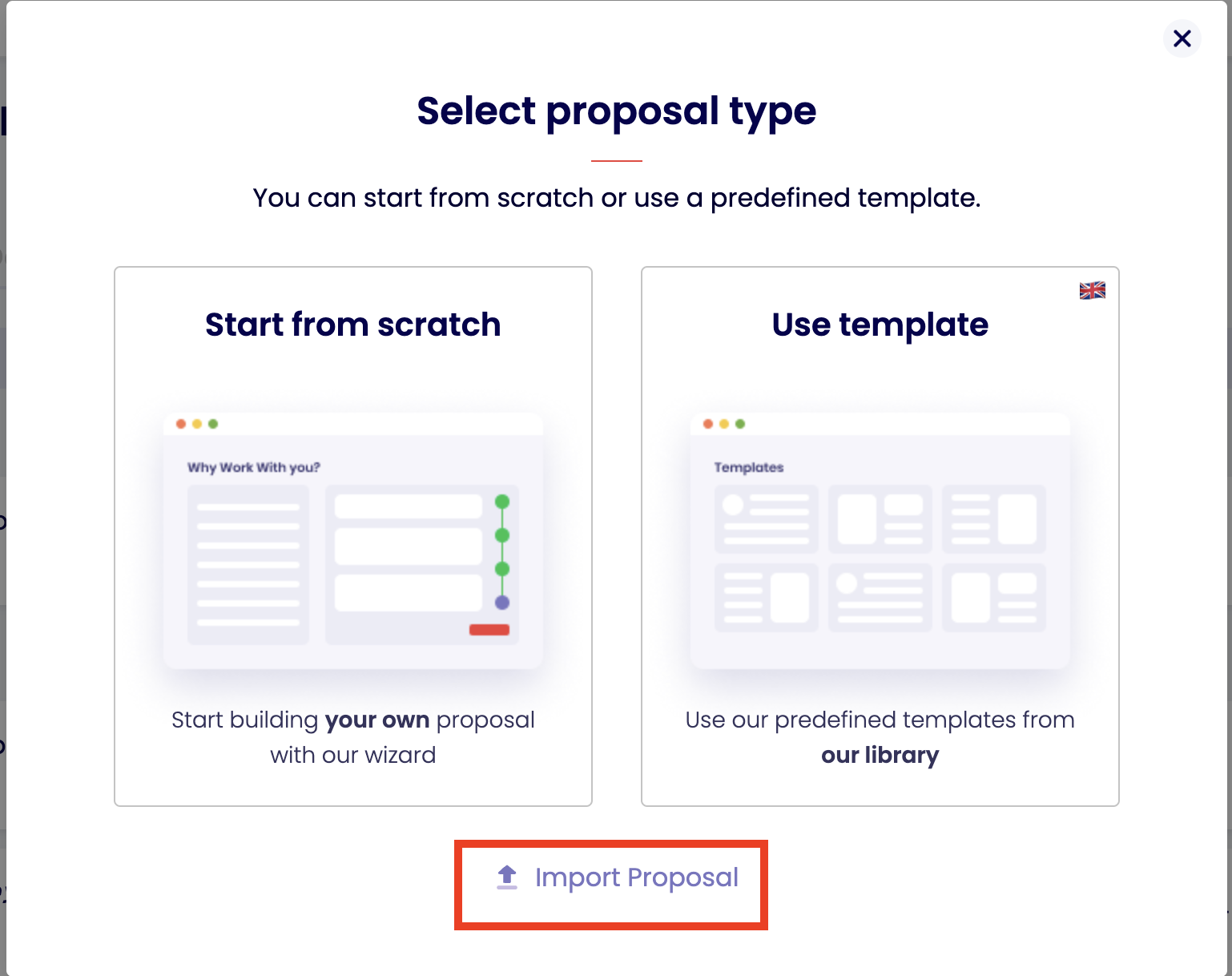 How can I import Proposal?