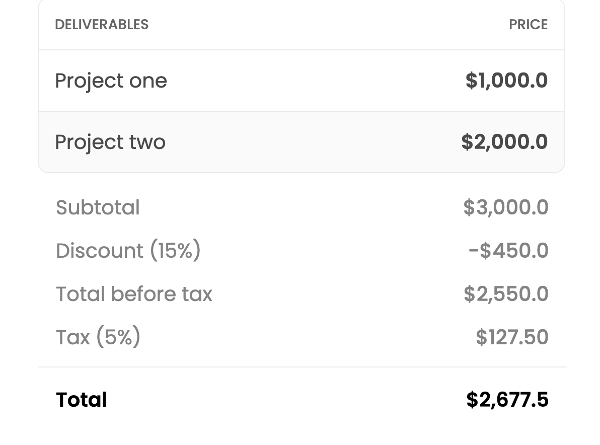 How to add dynamic Price Table via Make?