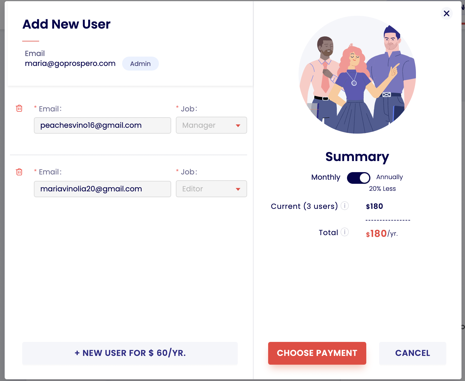 How to add new users?