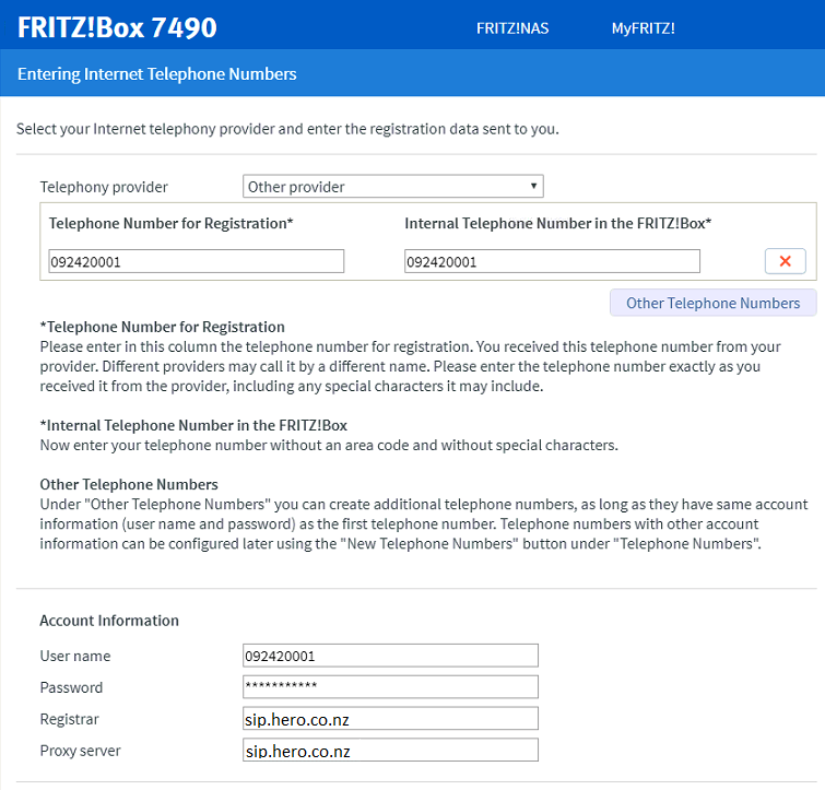FRITZ!Box Provisioning