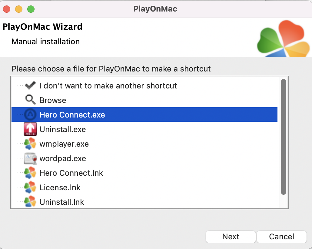 Running Hero Connect Micro Edition on a Mac using PlayonMac
