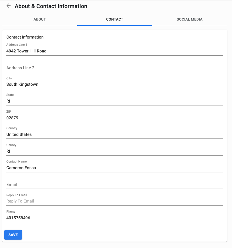 Contact Information