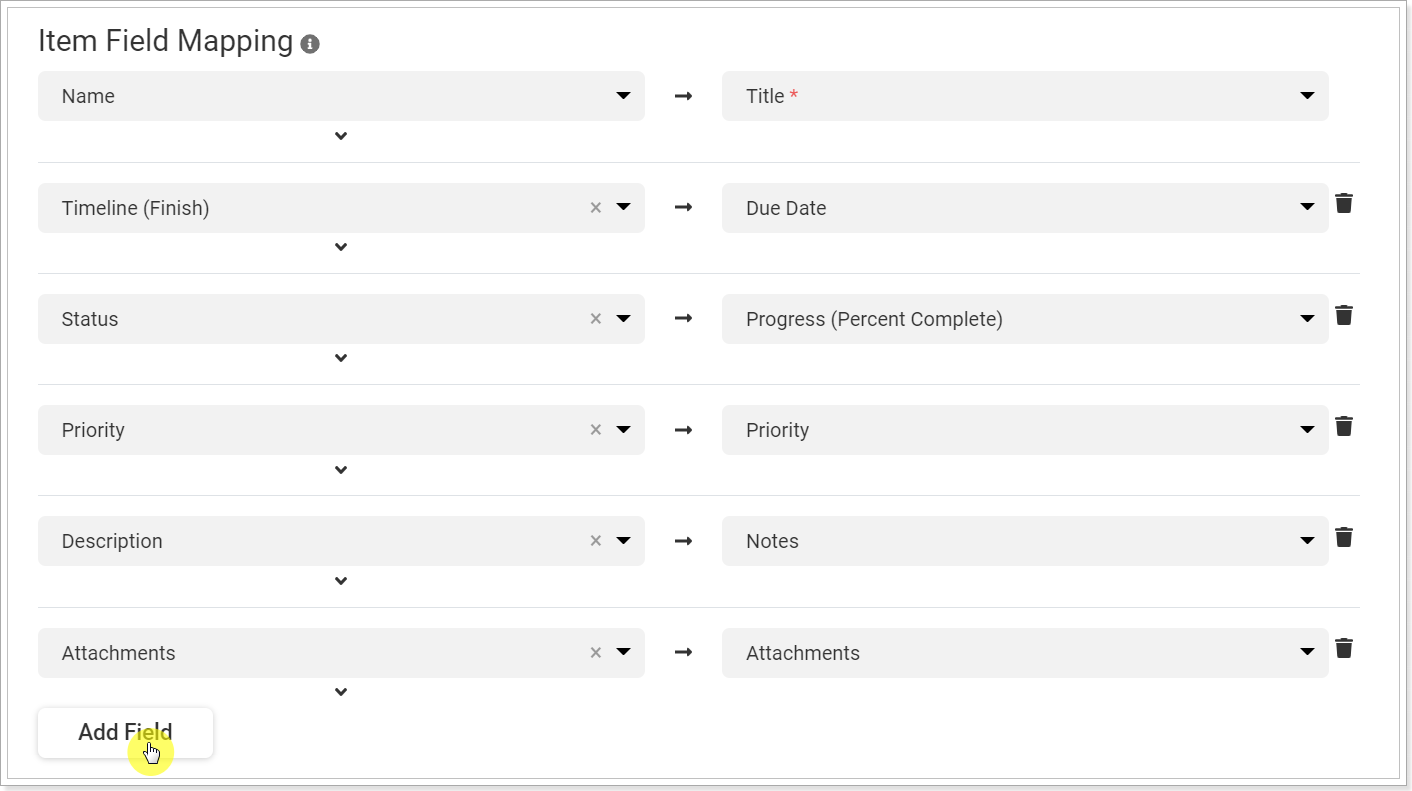 How to perform item fields mapping - FluentPro