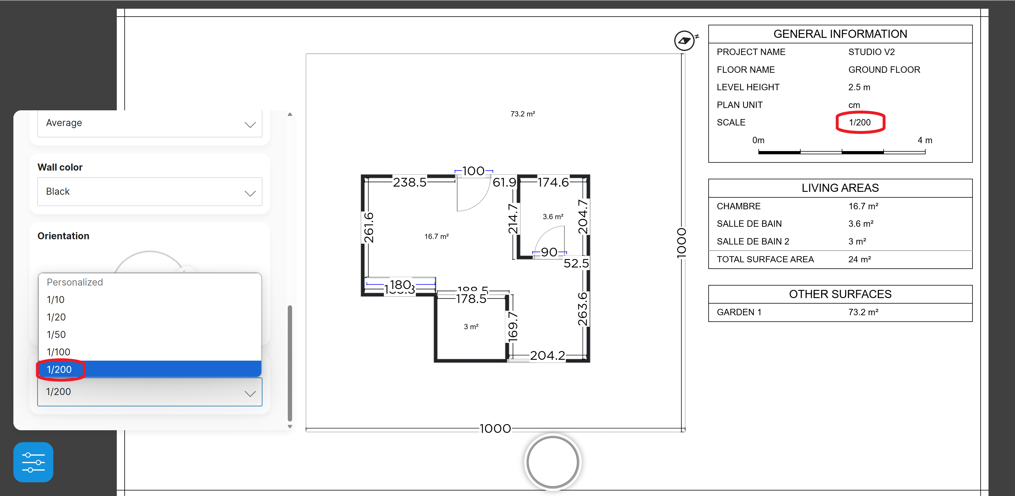 How to generate a 2D plan of my project